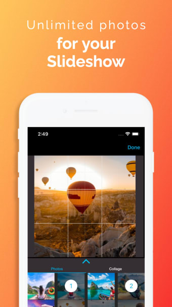 Slideshow with Music Maker App
