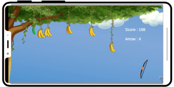 Banana shooter Bow Arrow game