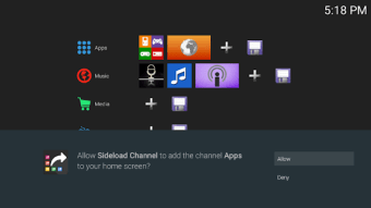Sideload Channel  Application Launcher