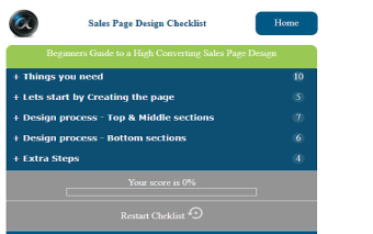 Sales Page Design Checklist