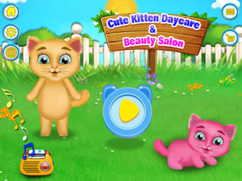 Cute Kitten Daycare  Beauty Salon - Fluffy Kitty
