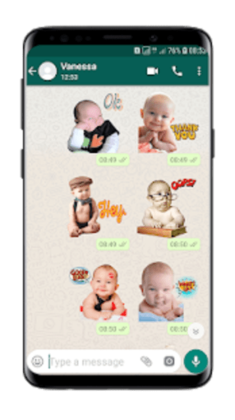 Cute Baby Stickers WAStickersApps