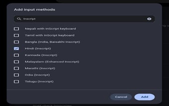 Inscript keyboards