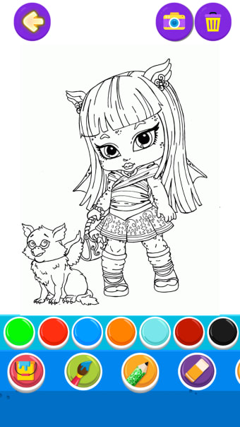 Monster Girl Coloring Book