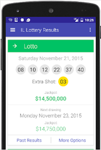 Results for Illinois Lottery