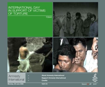 Amnesty International Interactive Screensaver