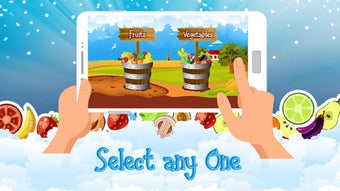 Fruit vegetables learning apps for kids fun games