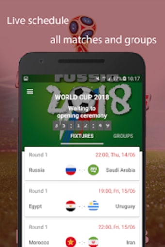 World Cup 2018 Live scores  F