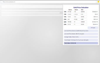 Gold Price Calculator