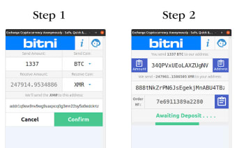 bitni.com Anonymous Crypto Exchange