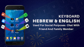 Hebrew Keyboard with Fonts