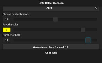 Lotto Helper Blackcan