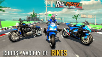 Police Bike Racing Simulator: Bike Shooting Game