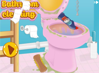 Girls bathroom cleaning games