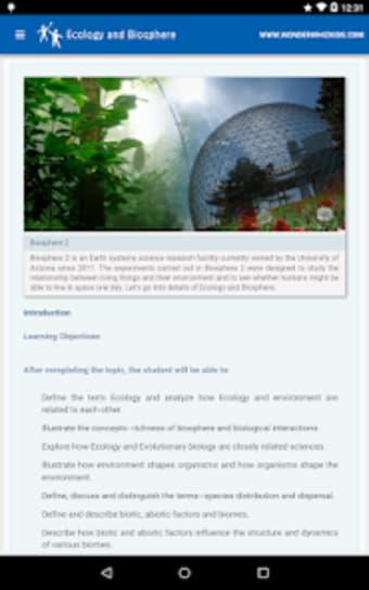 Ecology and Biosphere