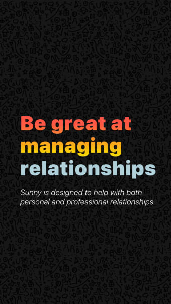 Sunny - Organize Relationships