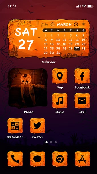 Wow Happy Halloween Icon Pack