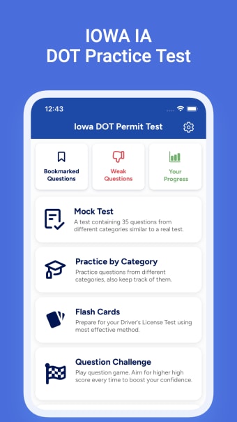 Iowa DOT Drivers License Test