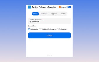 Twitter Followers Exporter