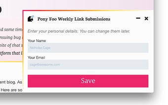 Pony Foo Weekly Submissions