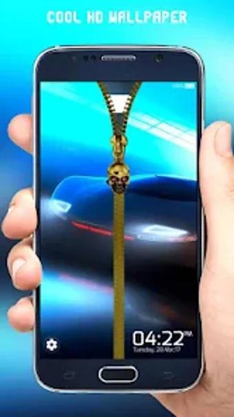 Car Zipper Lock Screen