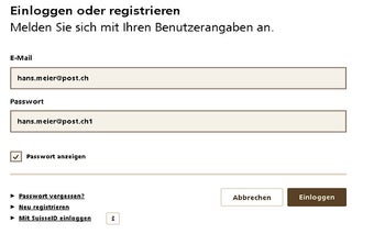 AutoLogin SwissPost /w SwissId for TEST env