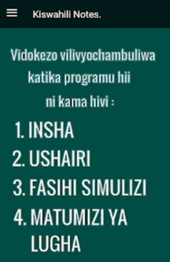Kiswahili Insha Fasihi Lugha