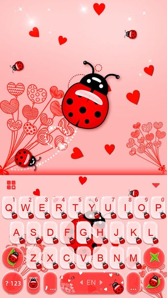 Sweet Ladybird Keyboard Theme