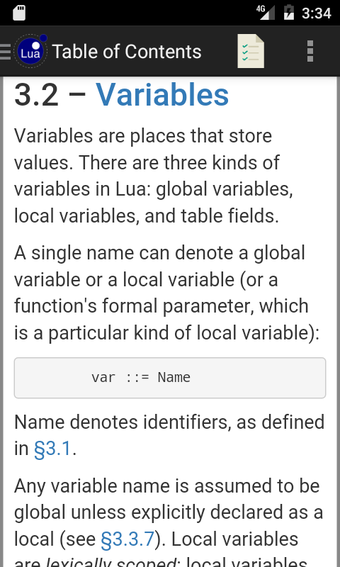 Lua 5.3 Language Reference