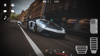 Driving Lamborghini Aventador City Racer