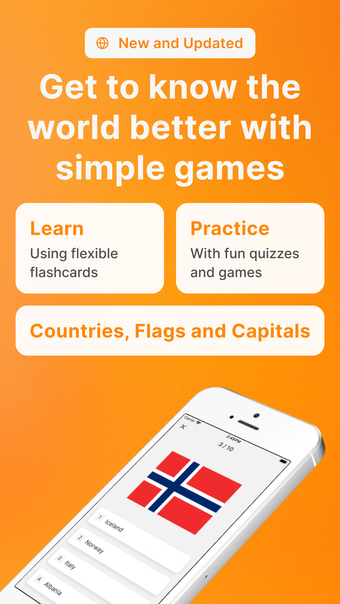 Geo Quiz: Learn Flags Capitals