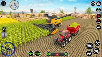 Modern Farming Tractor Game 3D