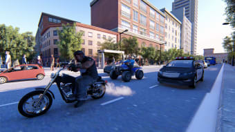US Police ATV Quad Bike: City Gangster Chase Games