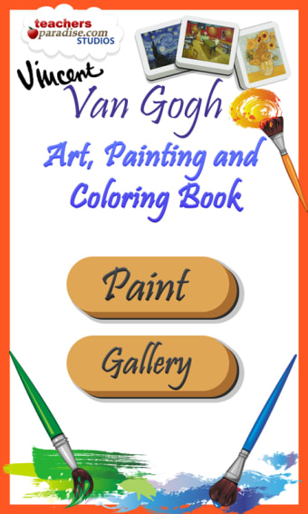 Vincent van Gogh Coloring Book