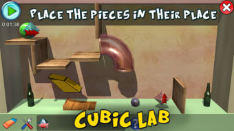 Cubic Lab 3D: Puzzle pieces & Physics Jigsaw