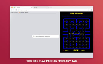 Pacman Game Offline for Google Chrome