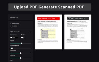 Look Scanned - Makes your PDFs look scanned