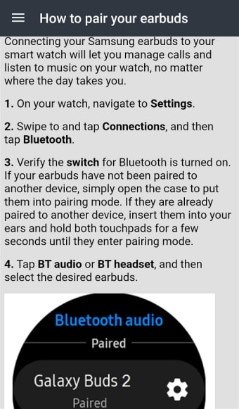 Guide for Galaxy Buds 2