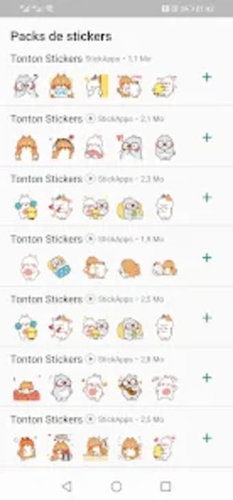 Animated Tonton Stickers for W
