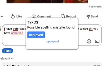 Upcopy.ai Chrome Extension