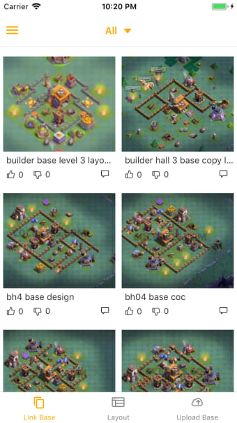 Bases layout for Coc with copy link