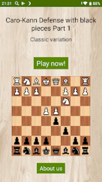 Chess - Classic Caro-Kann