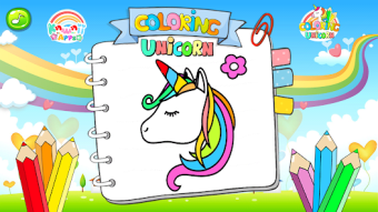 kawaii unicorn coloring book