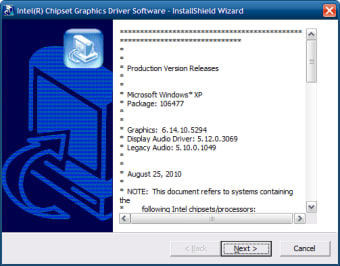 Pilote graphique Intel® pour Windows XP