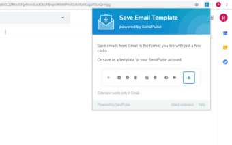 Save Email Template powered by SendPulse
