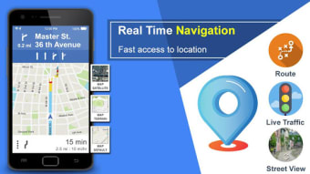 GPS Voice Navigation Route Finder- Speedometer