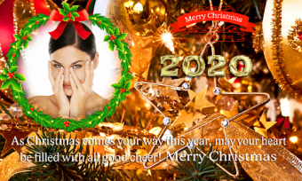 2020 Christmas New Year Greetings Photo Frames