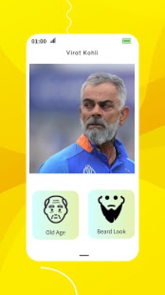 Old Age Face Changer With Beard Look