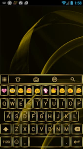 Emoji Keyboard Gate Gold Theme
