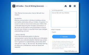 Free Best AI Writing Generator - AIFreeBox para Google Chrome ...